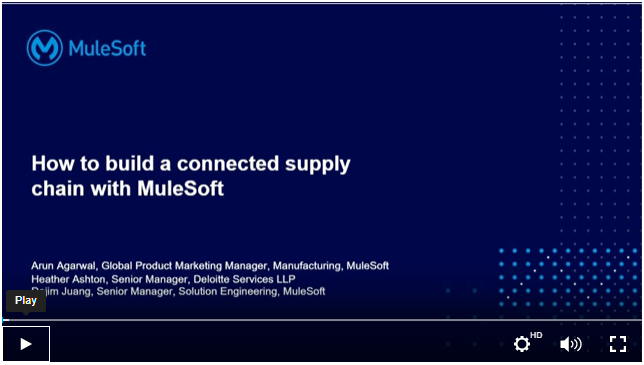 How to build a connected supply chain with MuleSoft