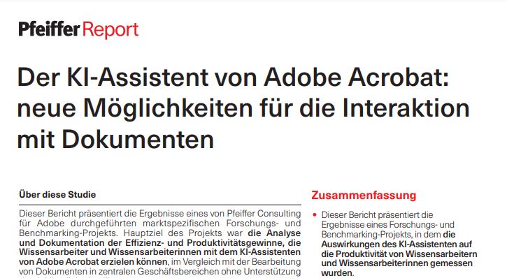 Der KI-Assistent von Adobe Acrobat: neue Möglichkeiten für die Interaktion mit Dokumenten.