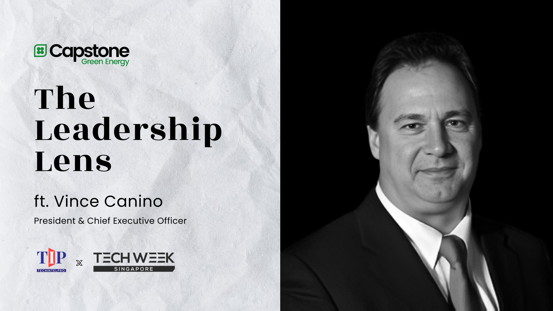 Accelerating the Global Energy Shift with Vince Canino, Capstone Green Energy