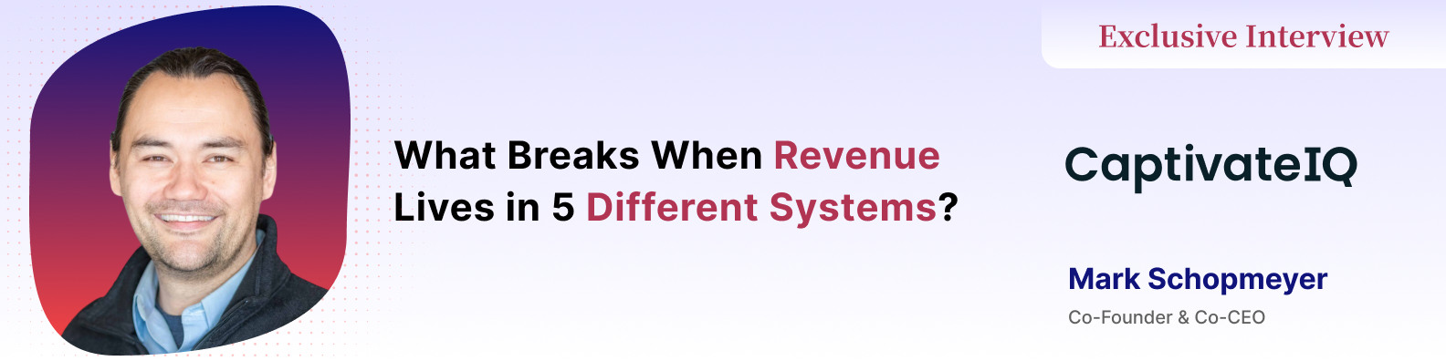 Mark Schopmeyer on Building the Connected Revenue Engine