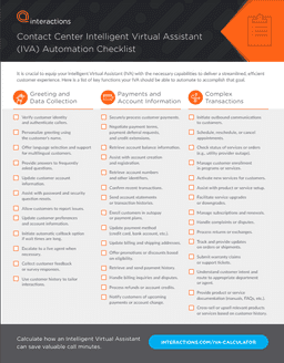The Key to Exceptional CX: IVA Automation Checklist