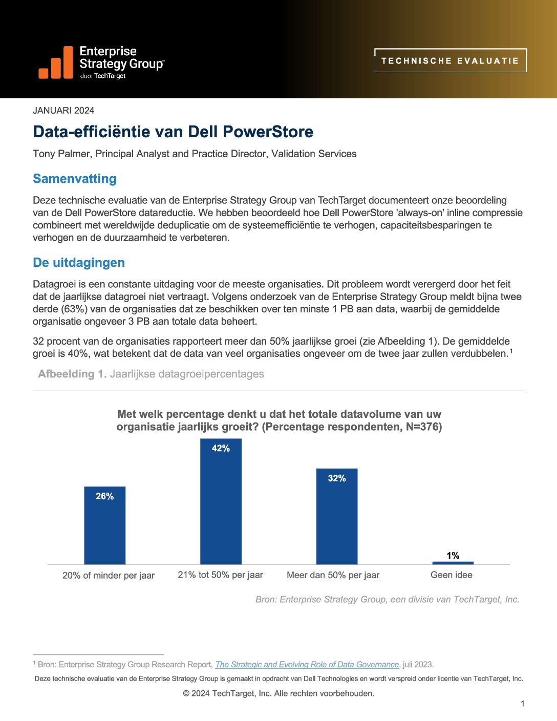 Data-efficiëntie van Dell PowerStore
