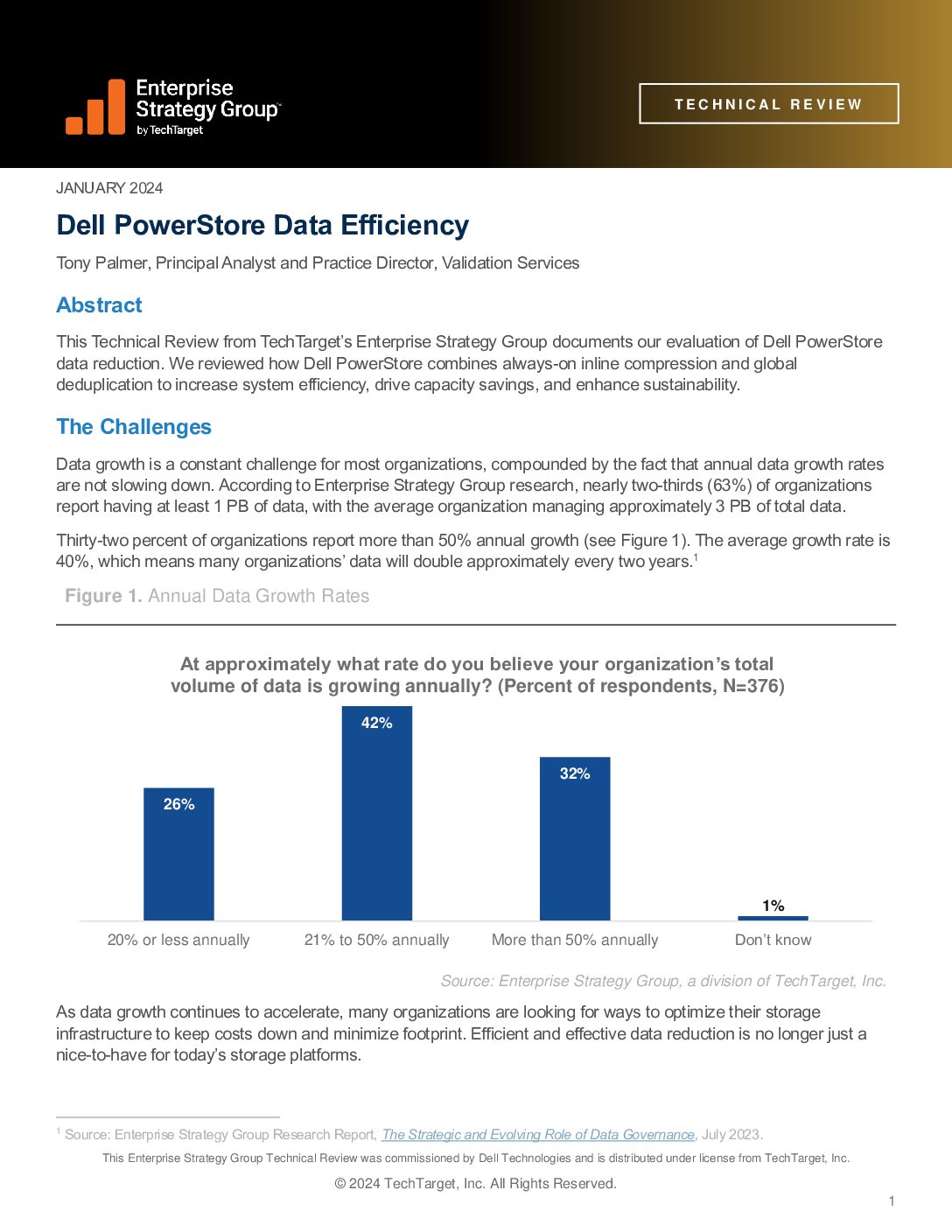 Dell PowerStore Data Efficiency