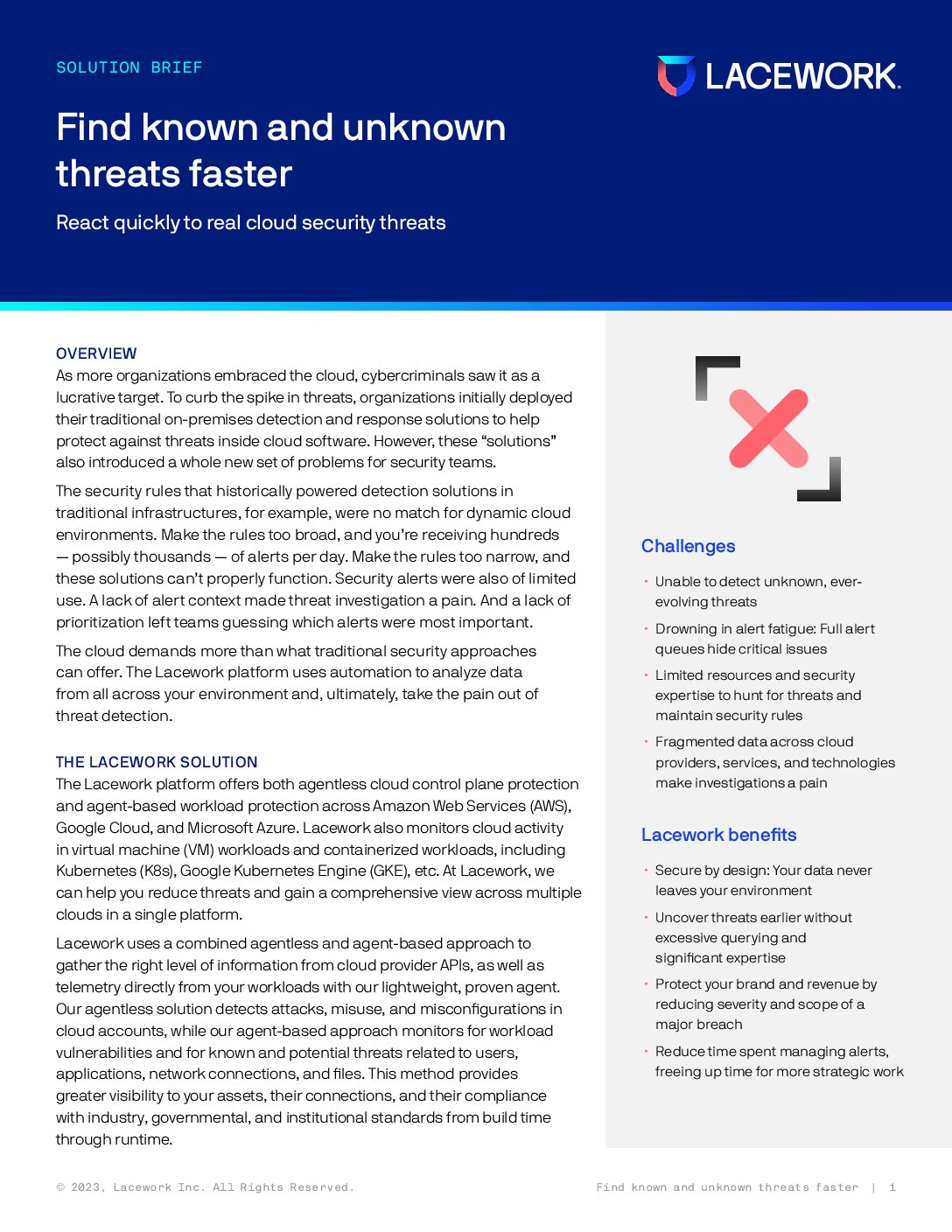 Find known and unknown threats faster