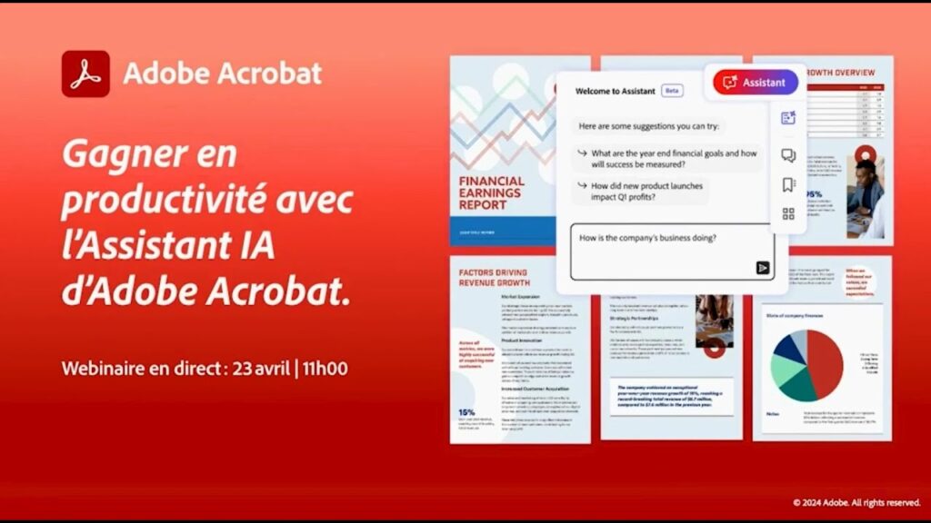 Gagner en productivité avec l’Assistant IA d’Adobe Acrobat