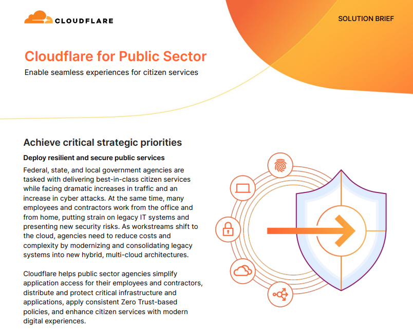 Solution Brief: Cloudflare for Public Sector