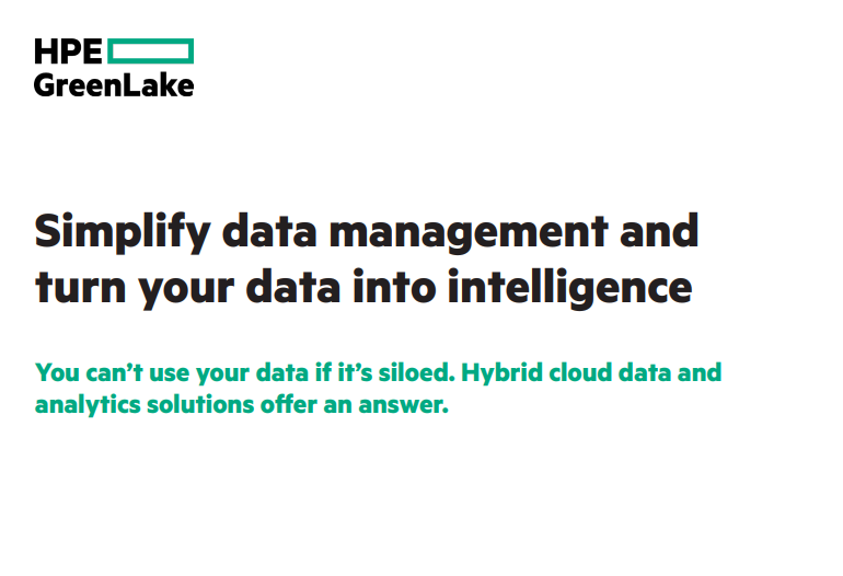 Simplify data management and turn your data into intelligence