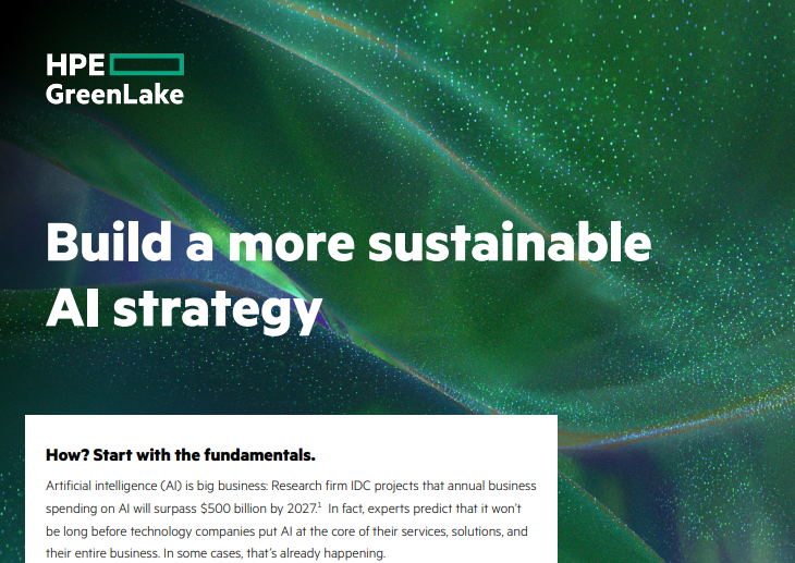 Build a more sustainable AI strategy