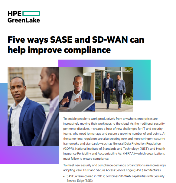 Five ways SASE and SD-WAN can help improve compliance