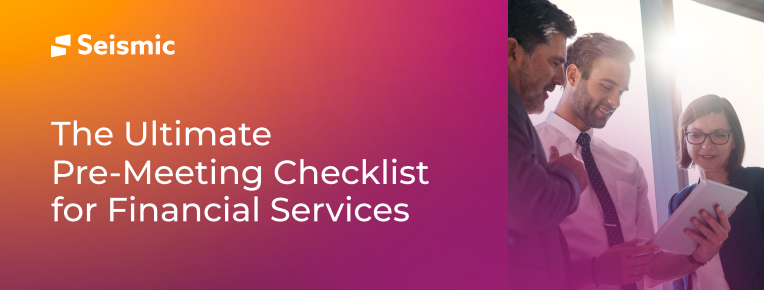 The Ultimate Pre-Meeting Checklist for Financial Services