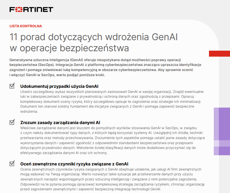 11 porad dotyczących wdrożenia GenAI w operacje bezpieczeństwa