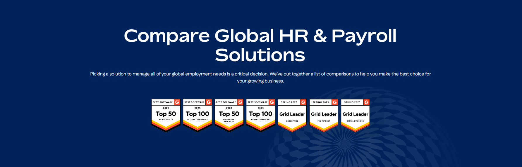 Compare Global HR & Payroll Solutions