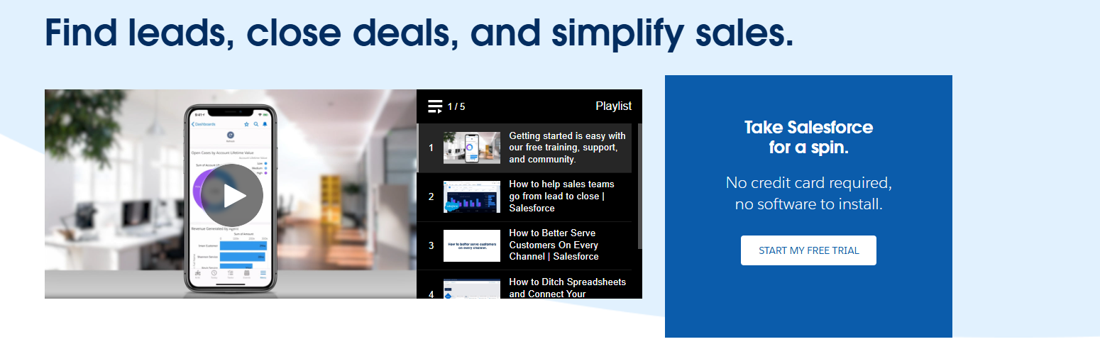 Find leads, close deals, and simplify sales