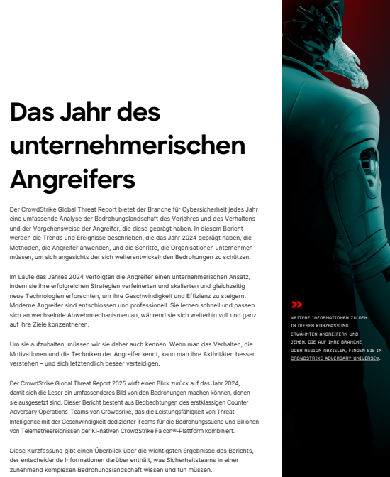 Kurzfassung Des Crowdstrike Global Threat Report 2025