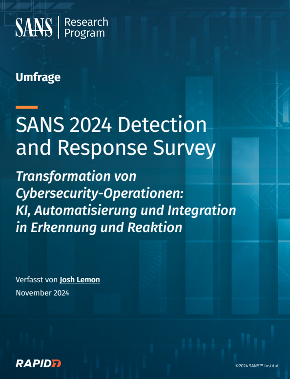 SANS Detection and Response Survey: Transformation der Cybersicherheit mit KI und Automatisierung
