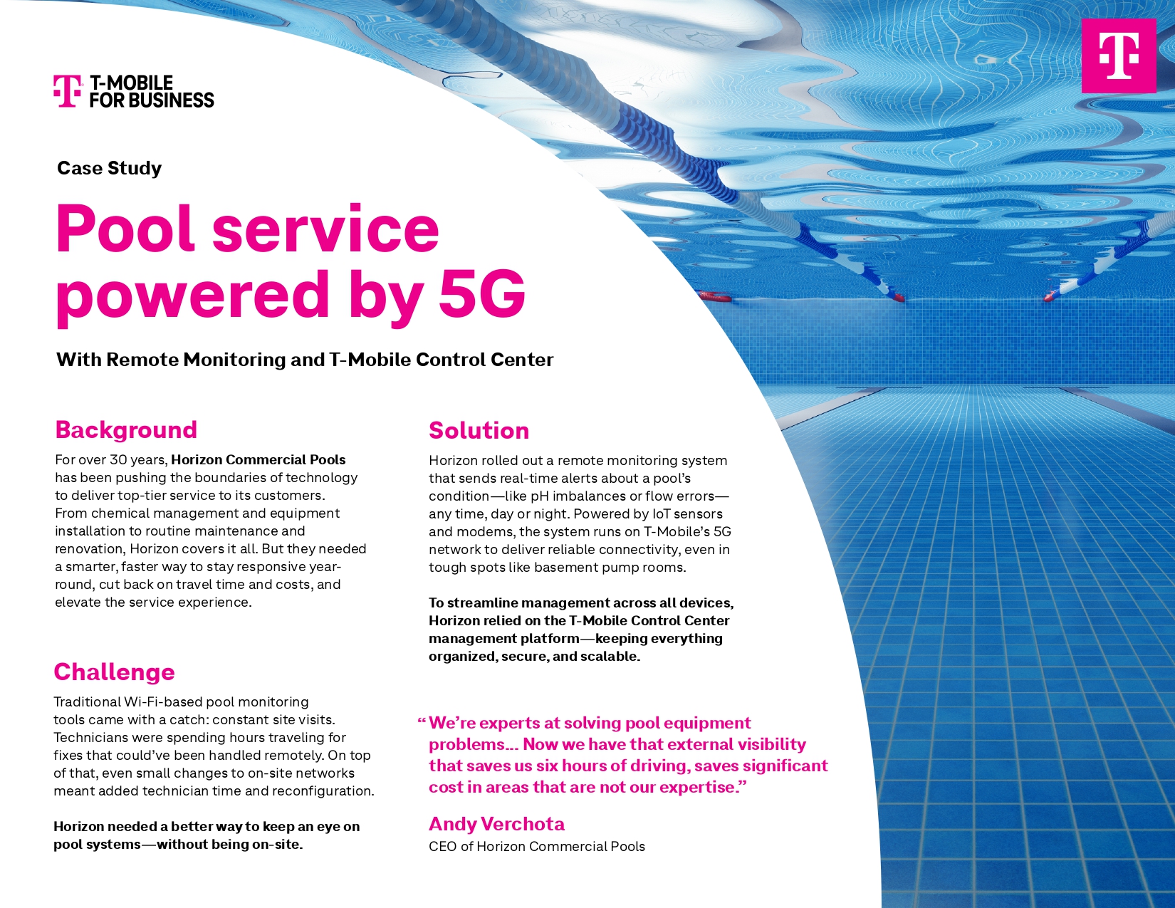 Pool service powered by 5G
