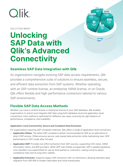Unlocking SAP Data with Qlik’s Advanced Connectivity
