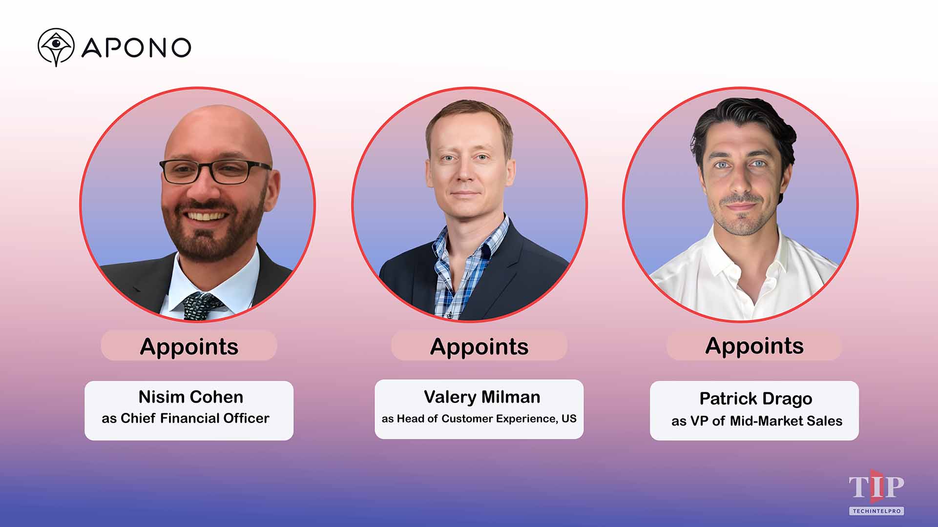 Apono Appoints CFO and Two Senior Leaders to Drive Growth