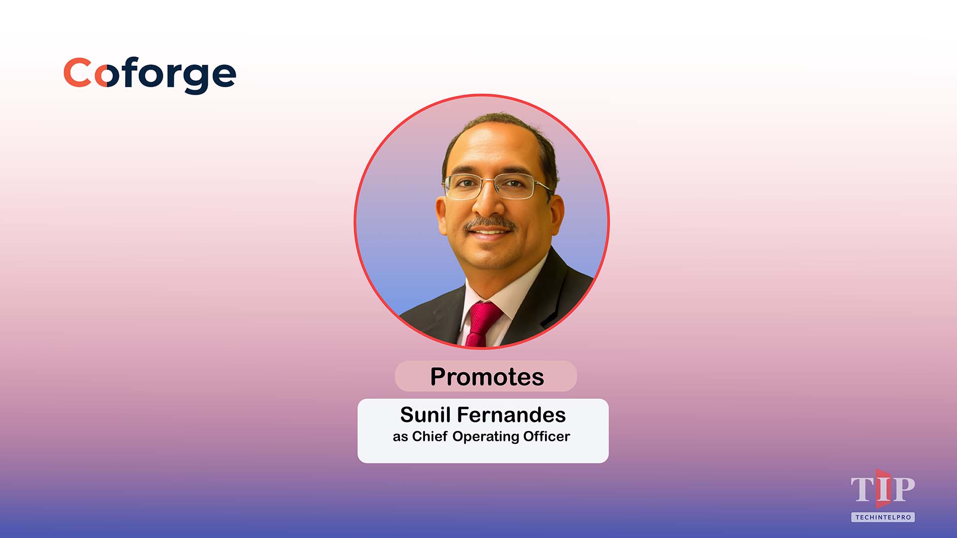 Coforge COO Promotion Sunil Fernandes