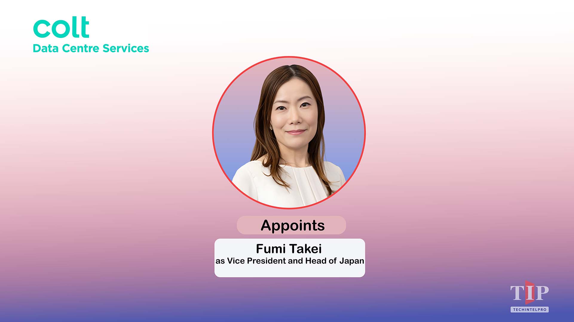 Colt DCS Appoints Fumi Takei to Lead Japan Expansion
