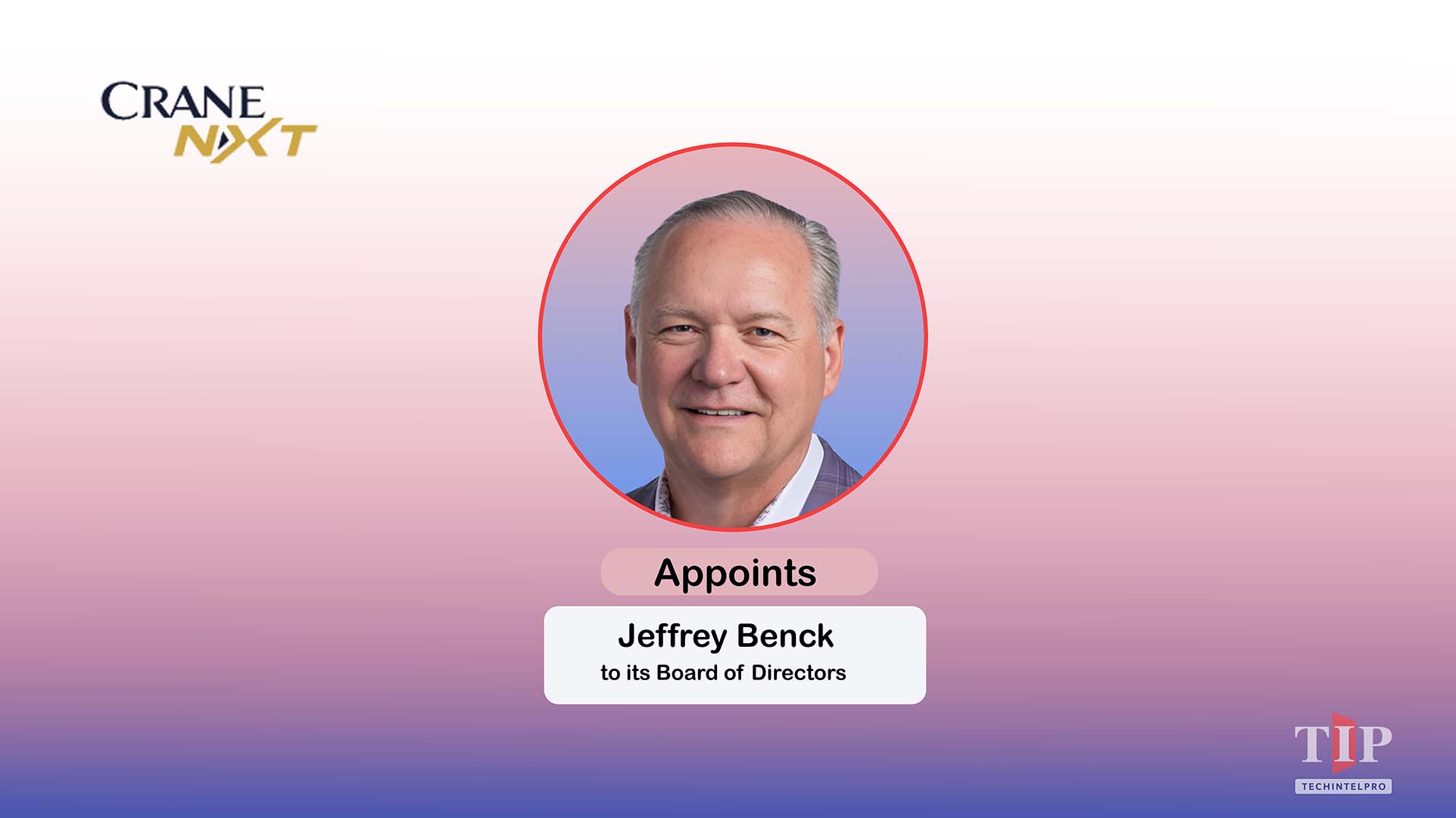 Crane NXT Appoints Jeffrey Benck to Board of Directors