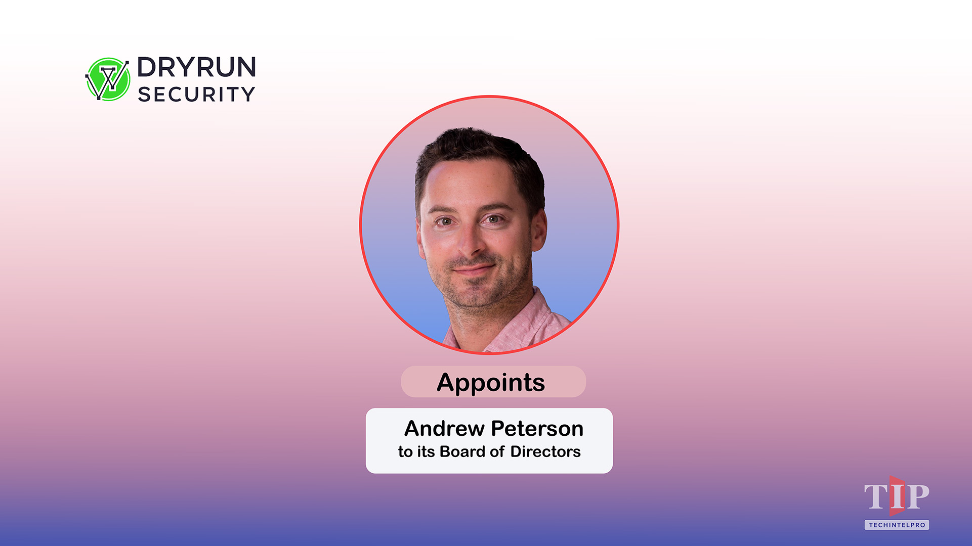 DryRun Security Appoints Andrew Peterson to Board