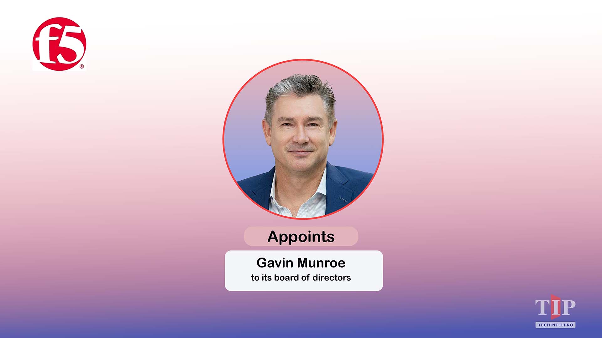 F5 Appoints Gavin Munroe to Board of Directors