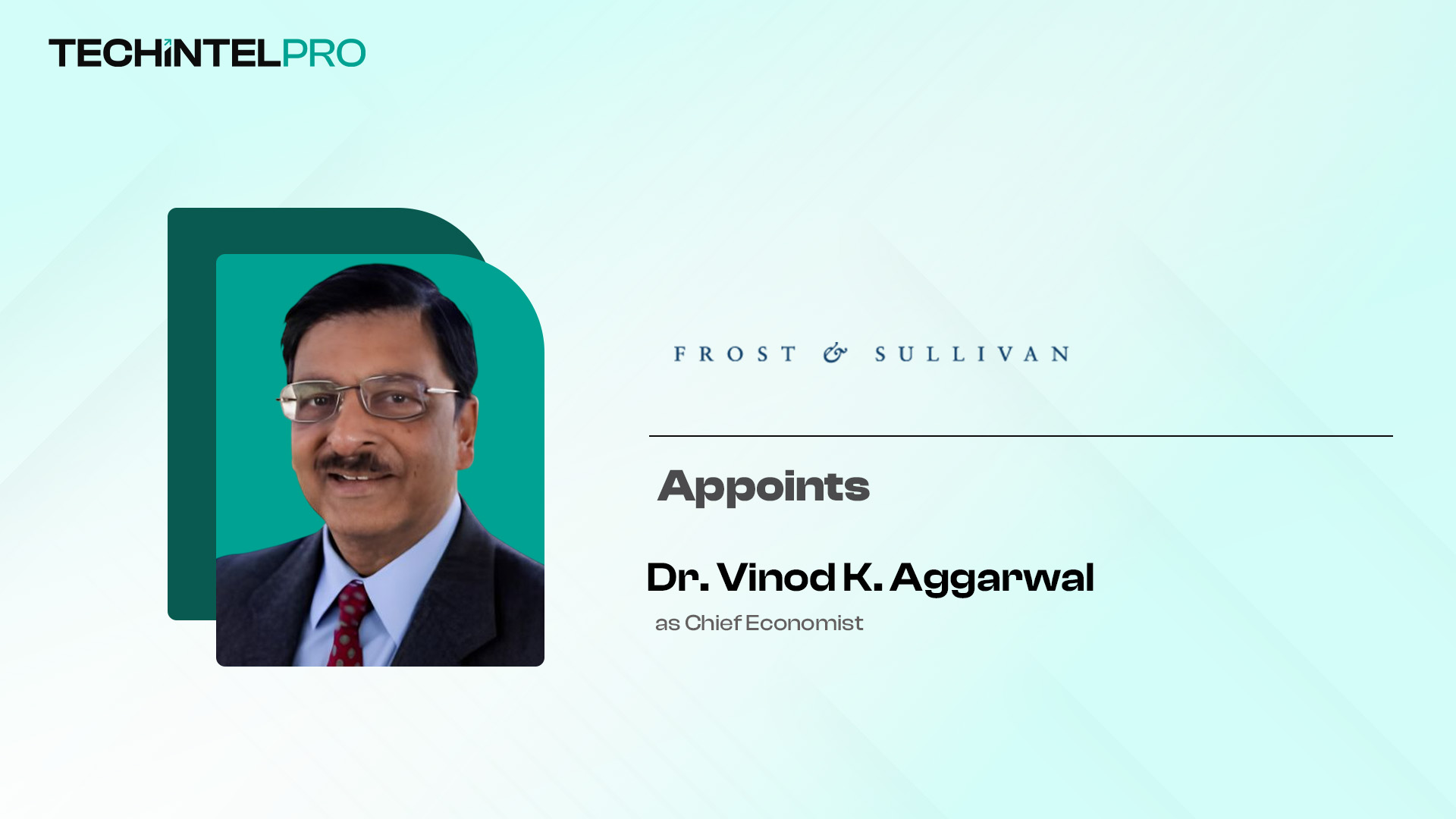Frost & Sullivan Appoints Dr. Vinod K. Aggarwal as Chief Economist