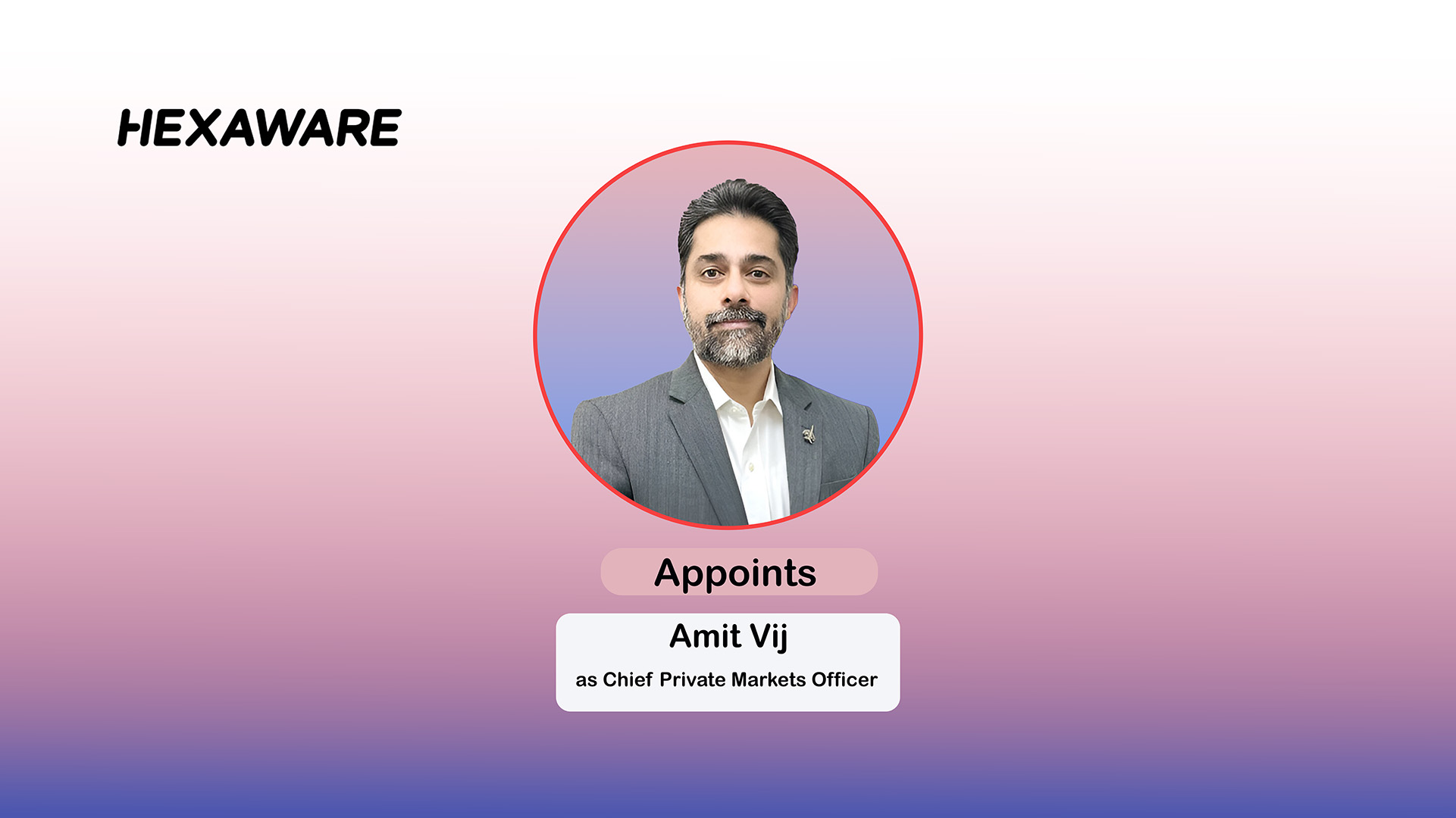 Hexaware Appoints Amit Vij as Chief Private Markets Officer