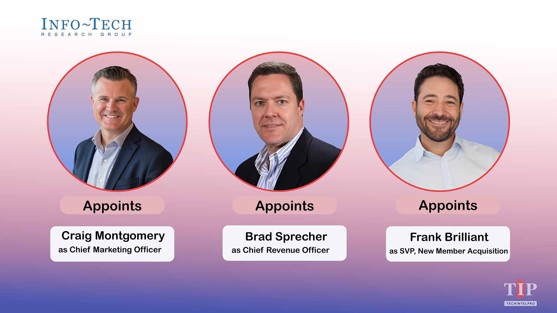 Info-Tech Research Group Appoints Three Senior Executives to Leadership Team