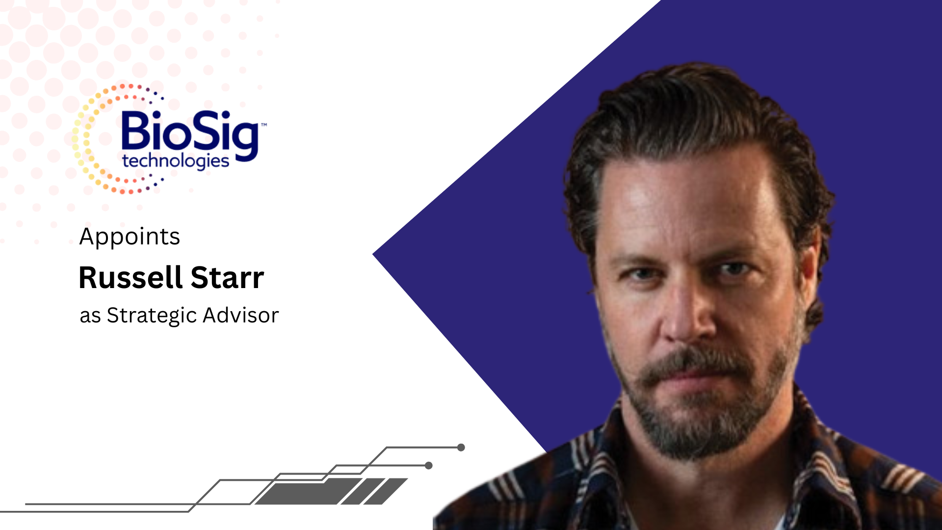 BioSig and Streamex Appoint DeFi Expert Russell Starr as Strategic Advisor