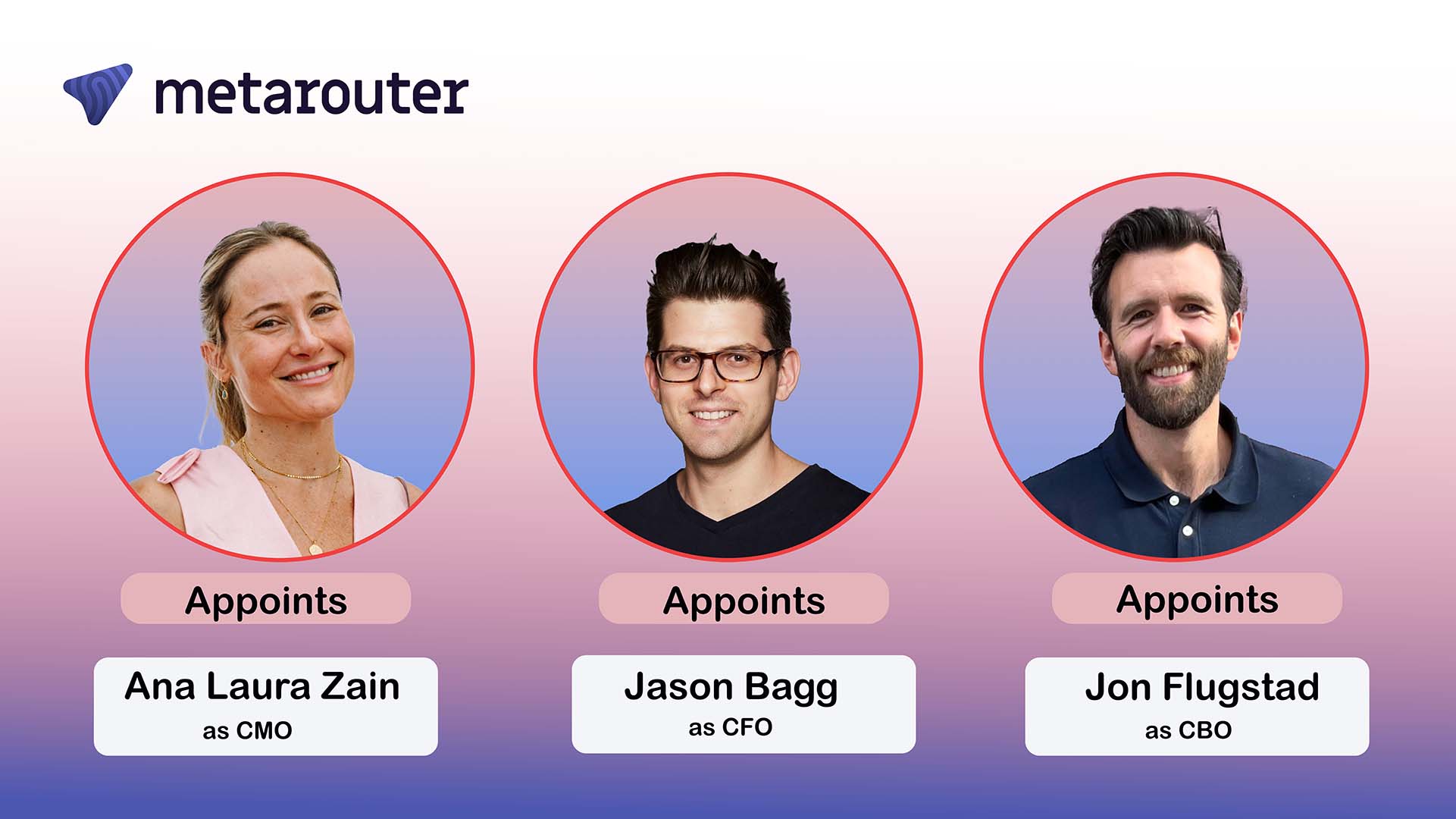 MetaRouter Appoints CMO, CFO, and CBO for Global Growth