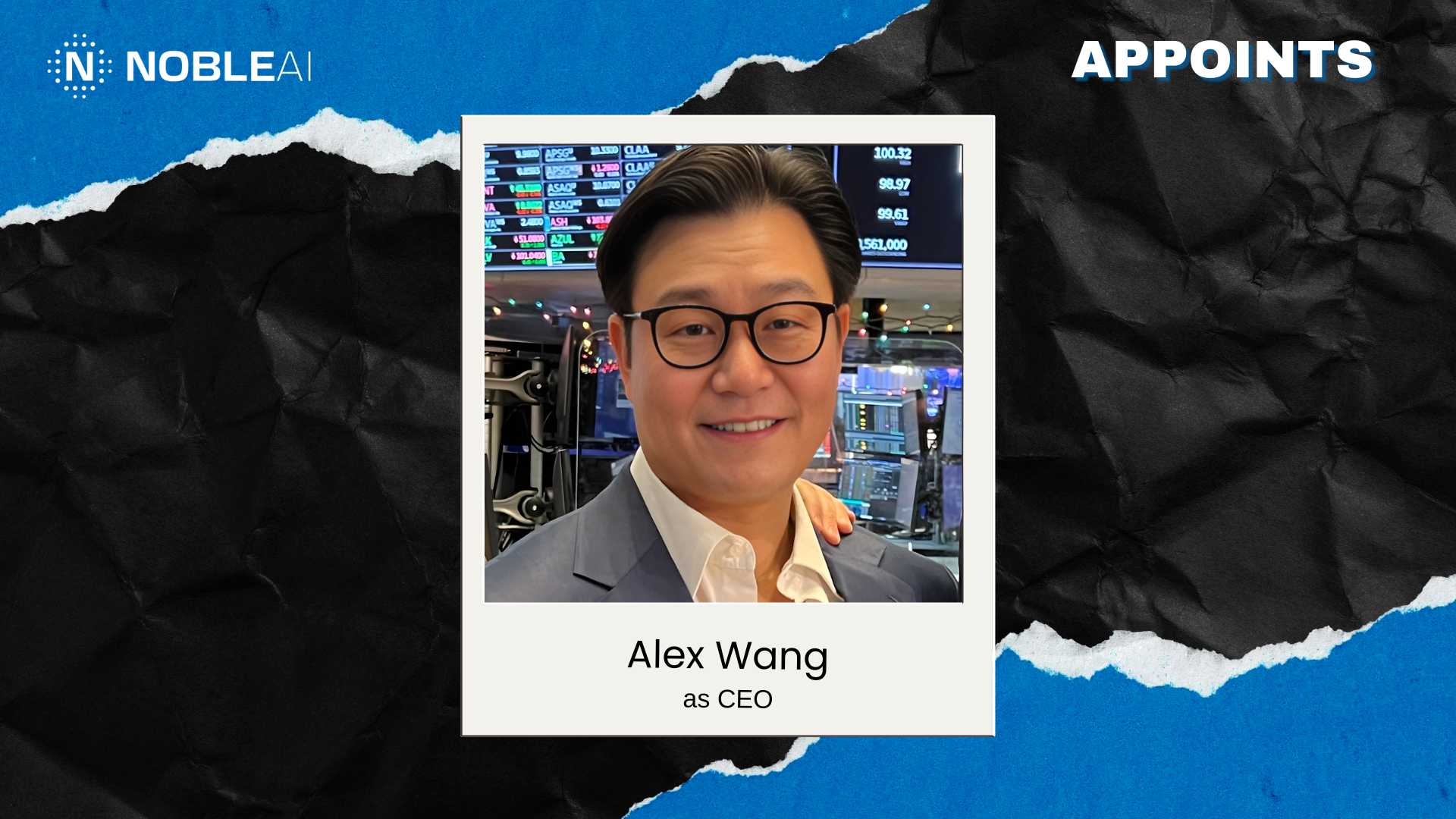 NobleAI Names Alex Wang as CEO to Scale Science-Based AI Platform