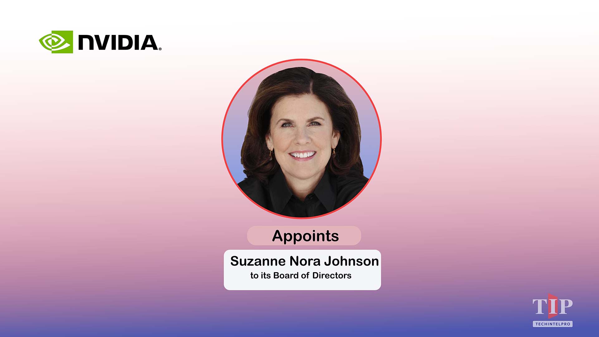 NVIDIA Names Suzanne Nora Johnson to Board of Directors