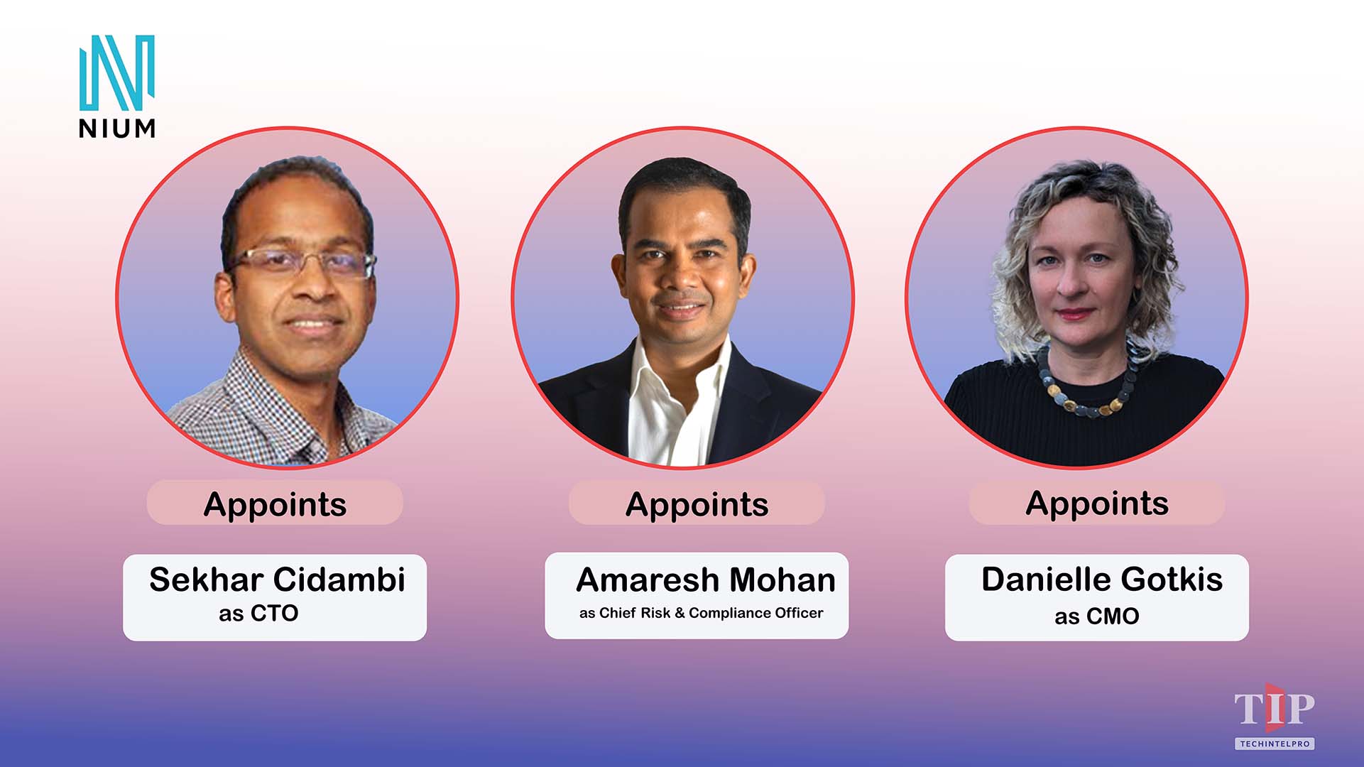 Nium Appoints 3 C-Suite Leaders for AI & Stablecoin Growth