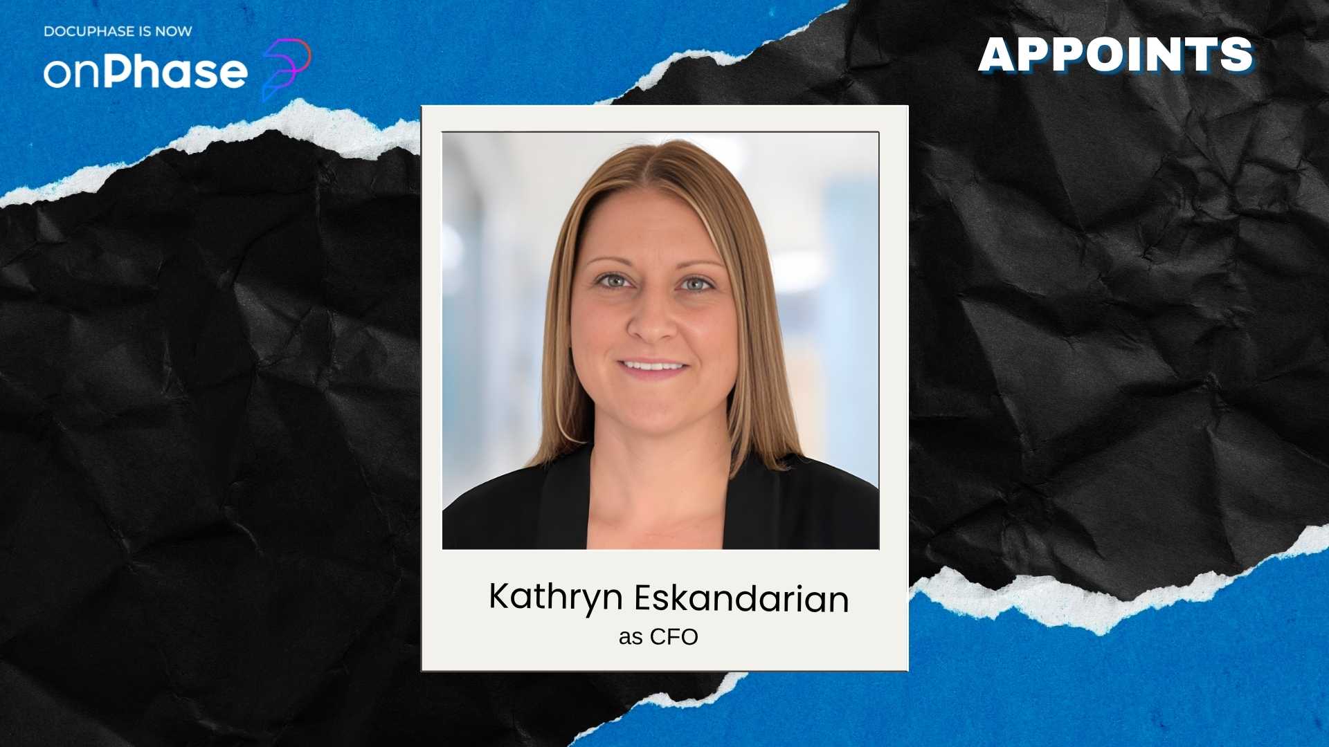 onPhase Appoints Katie Eskandarian as Chief Financial Officer