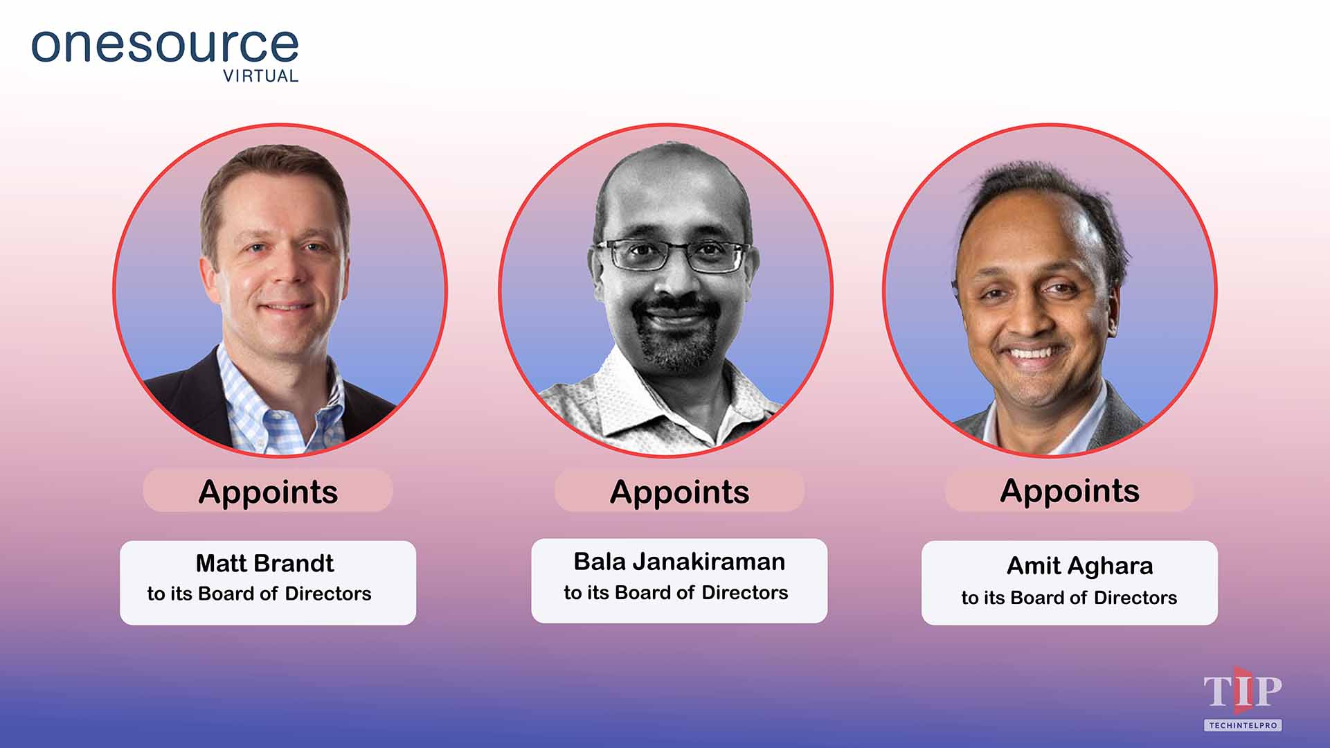 OneSource Virtual Appoints Three New Board Members