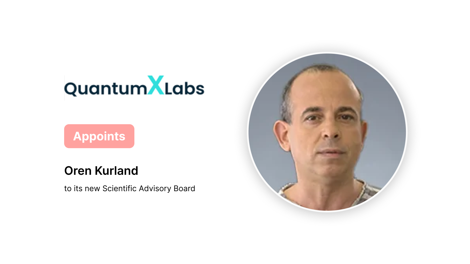 Quantum X Labs Appoints AI Expert to Scientific Advisory Board