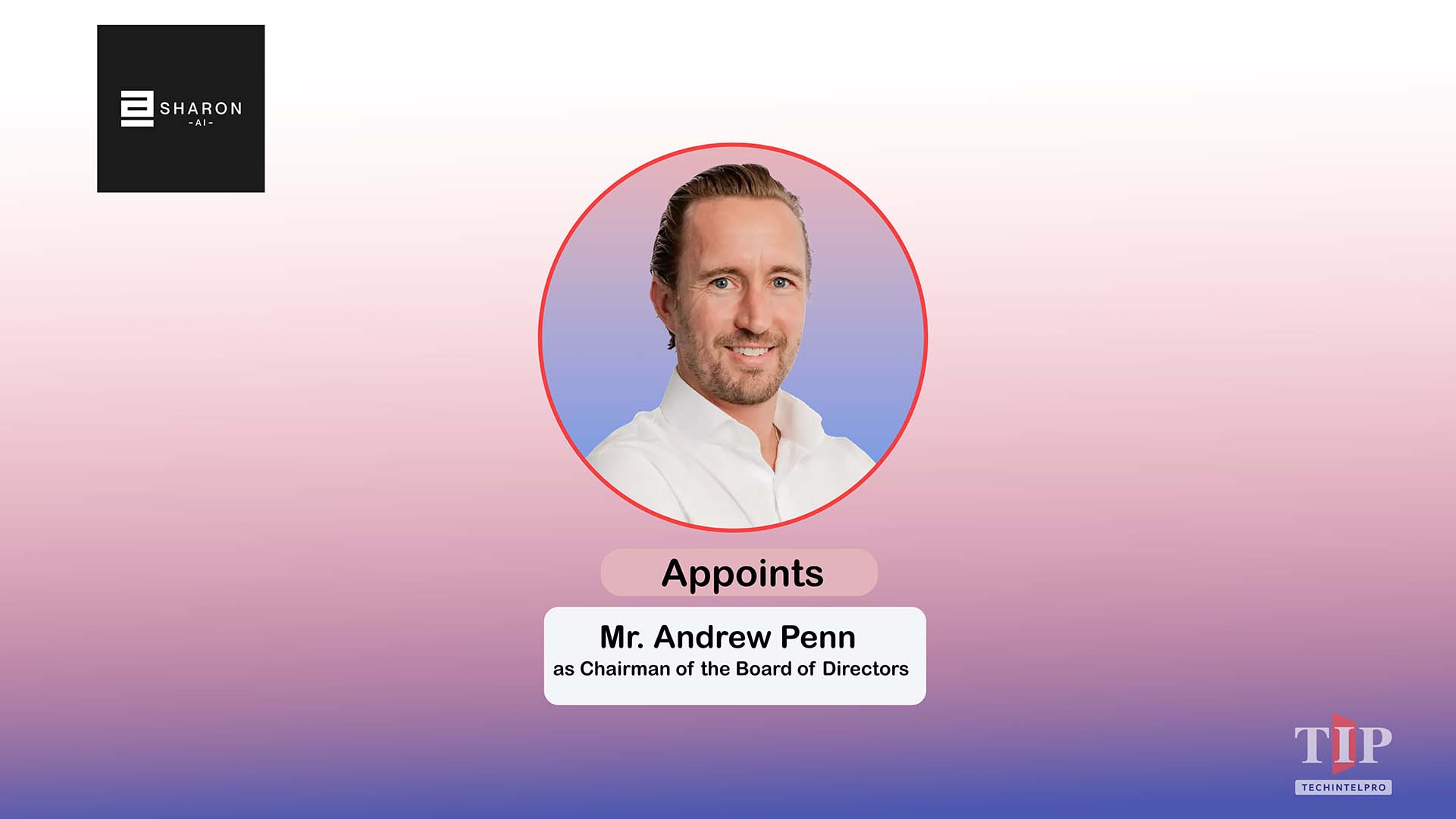 Sharon AI Appoints Andrew Penn as Chairman of Board