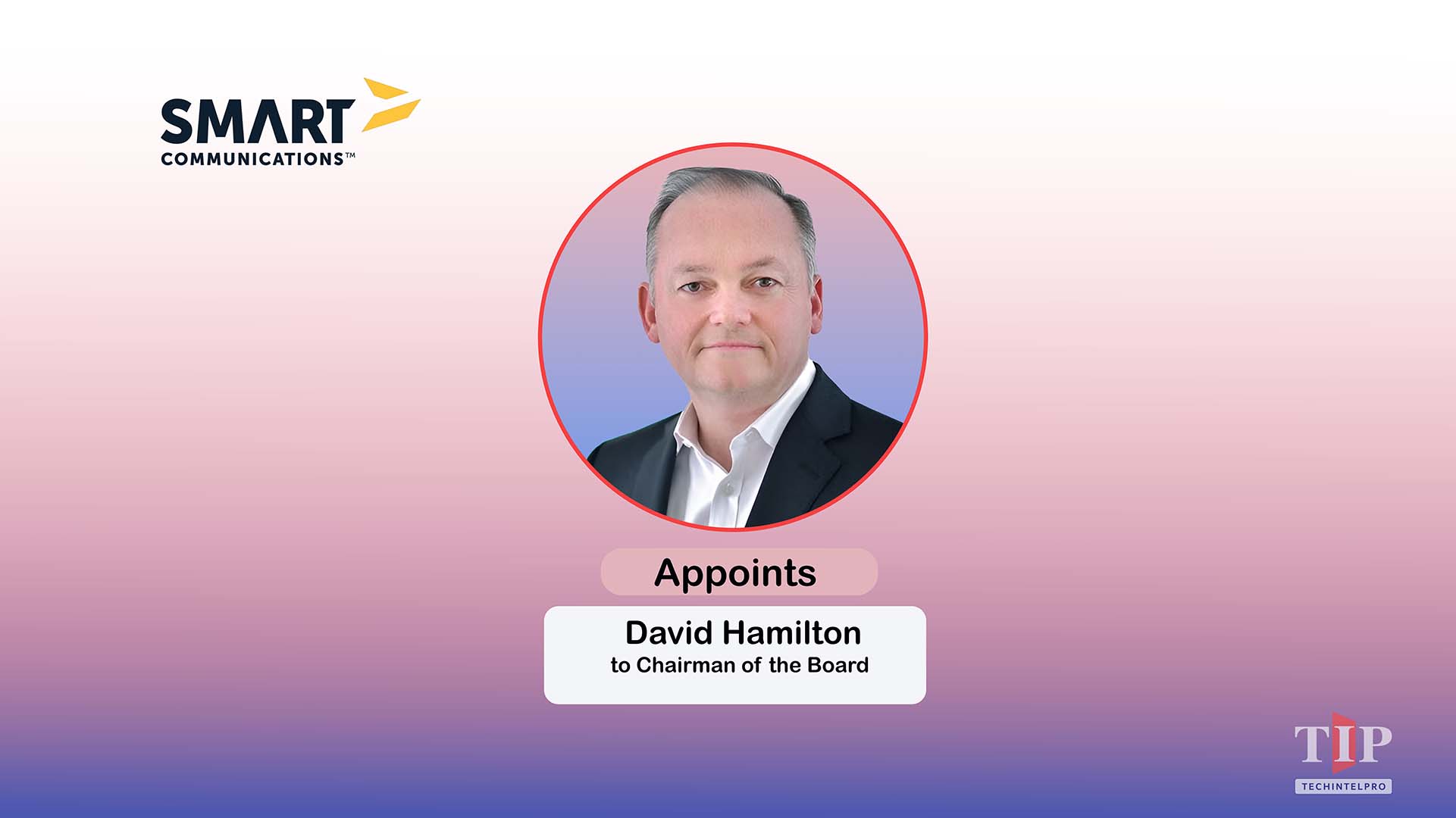 Smart Communications Appoints David Hamilton as Chairman