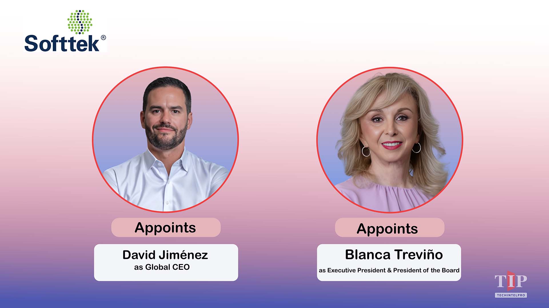 Softtek Appoints David Jimenez as Global CEO; Trevino Becomes President
