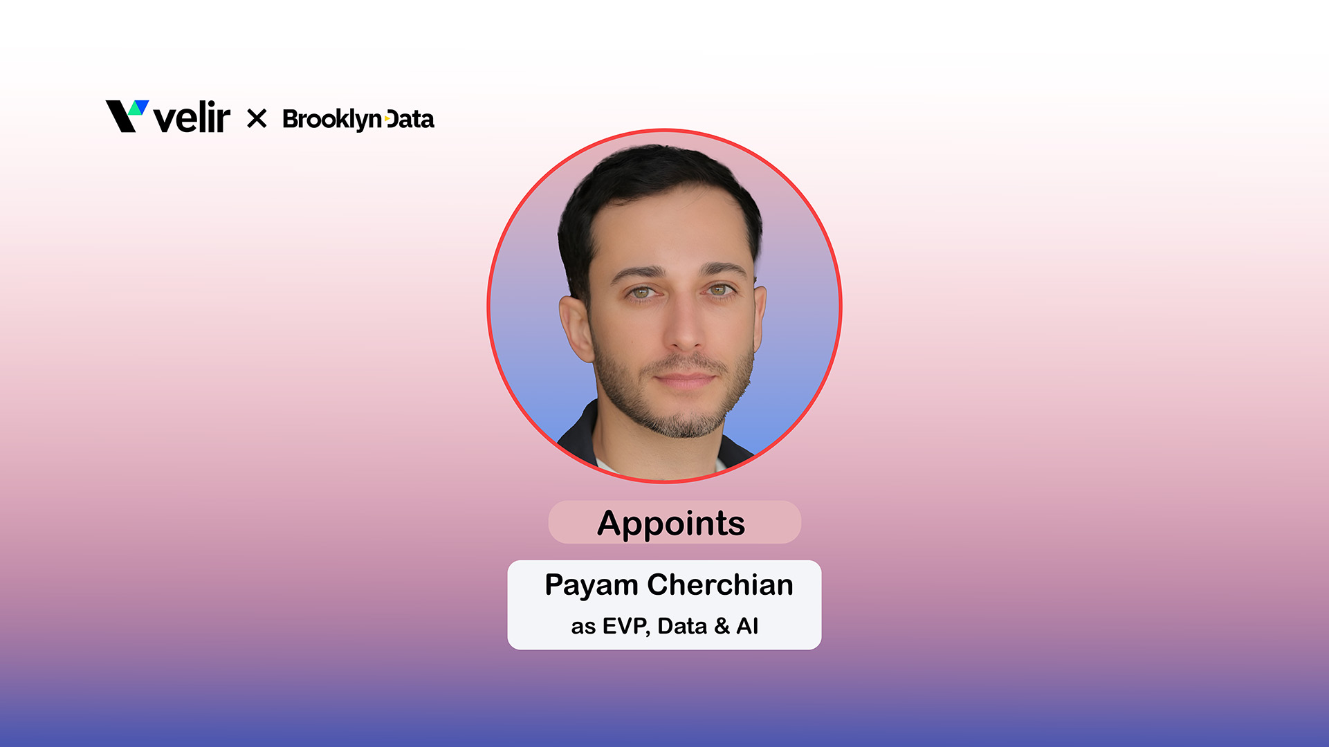 Velir x Brooklyn Data Names Payam Cherchian EVP Data and AI
