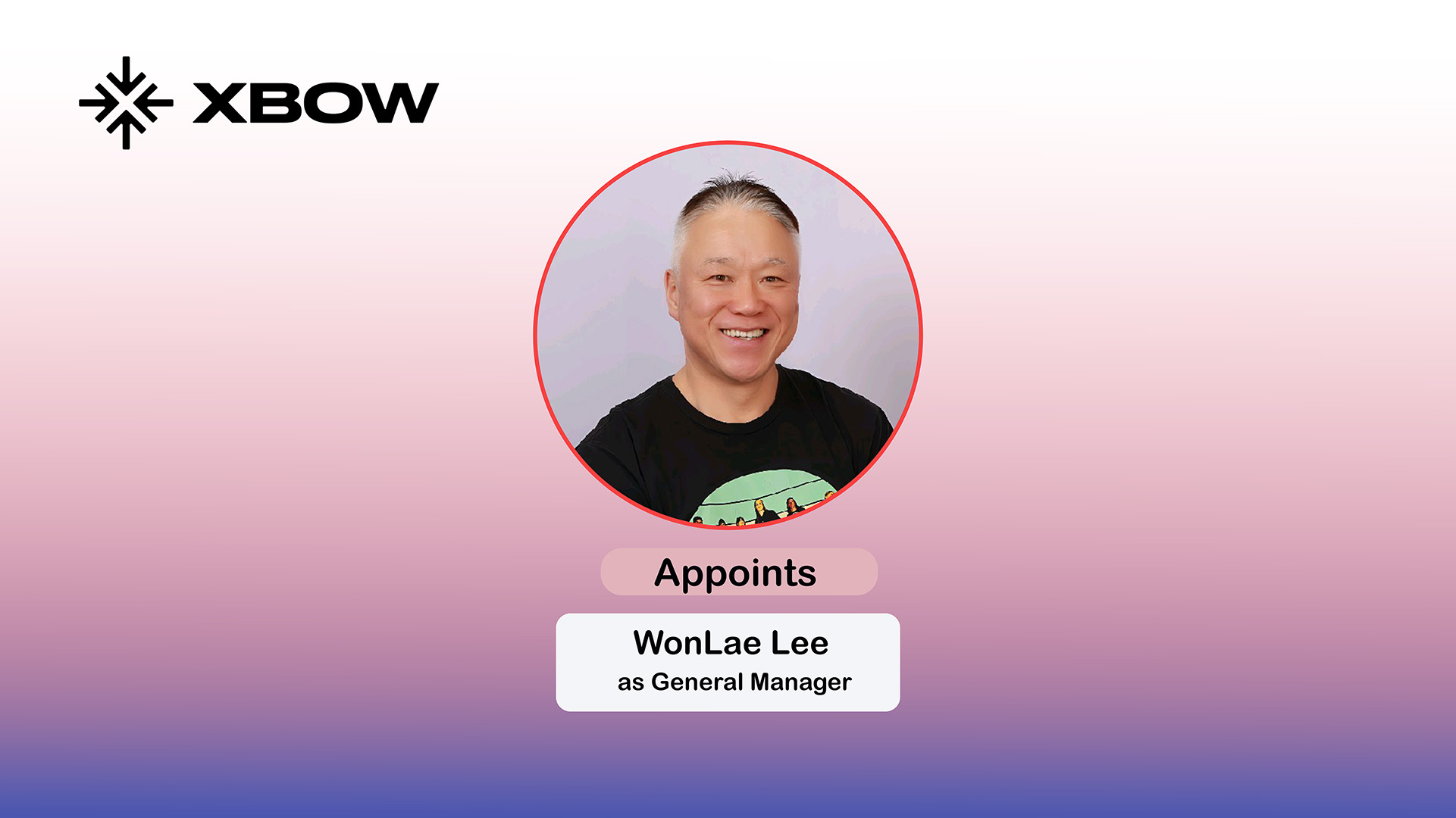 XBOW Appoints WonLae Lee GM South Korea