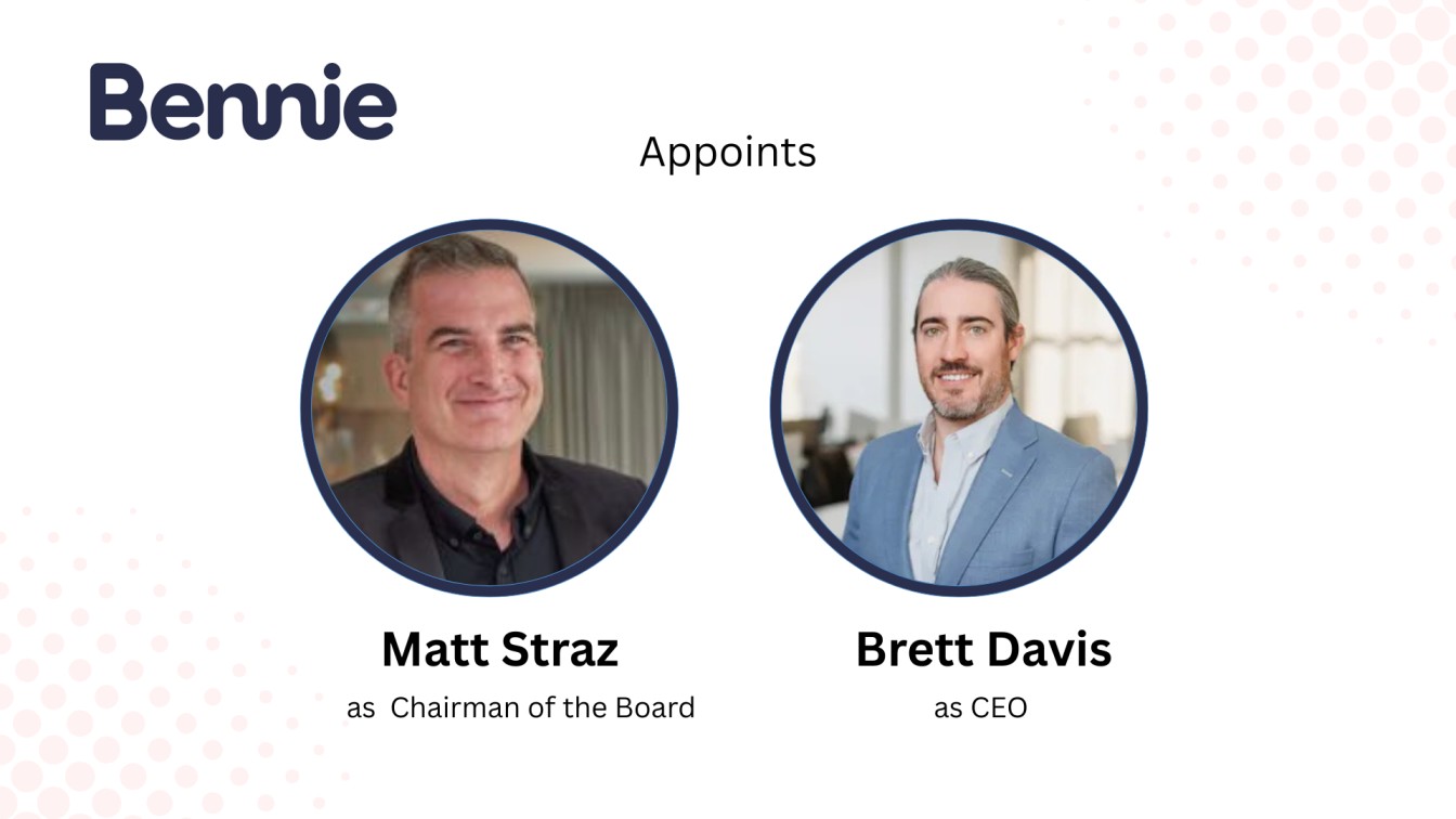 Bennie Names Brett Davis CEO, Matt Straz Transitions to Chairman