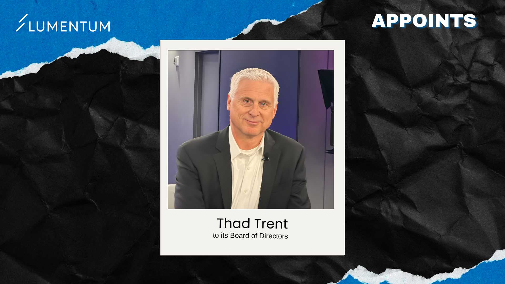 Lumentum Appoints onsemi CFO Thad Trent to Board of Directors 