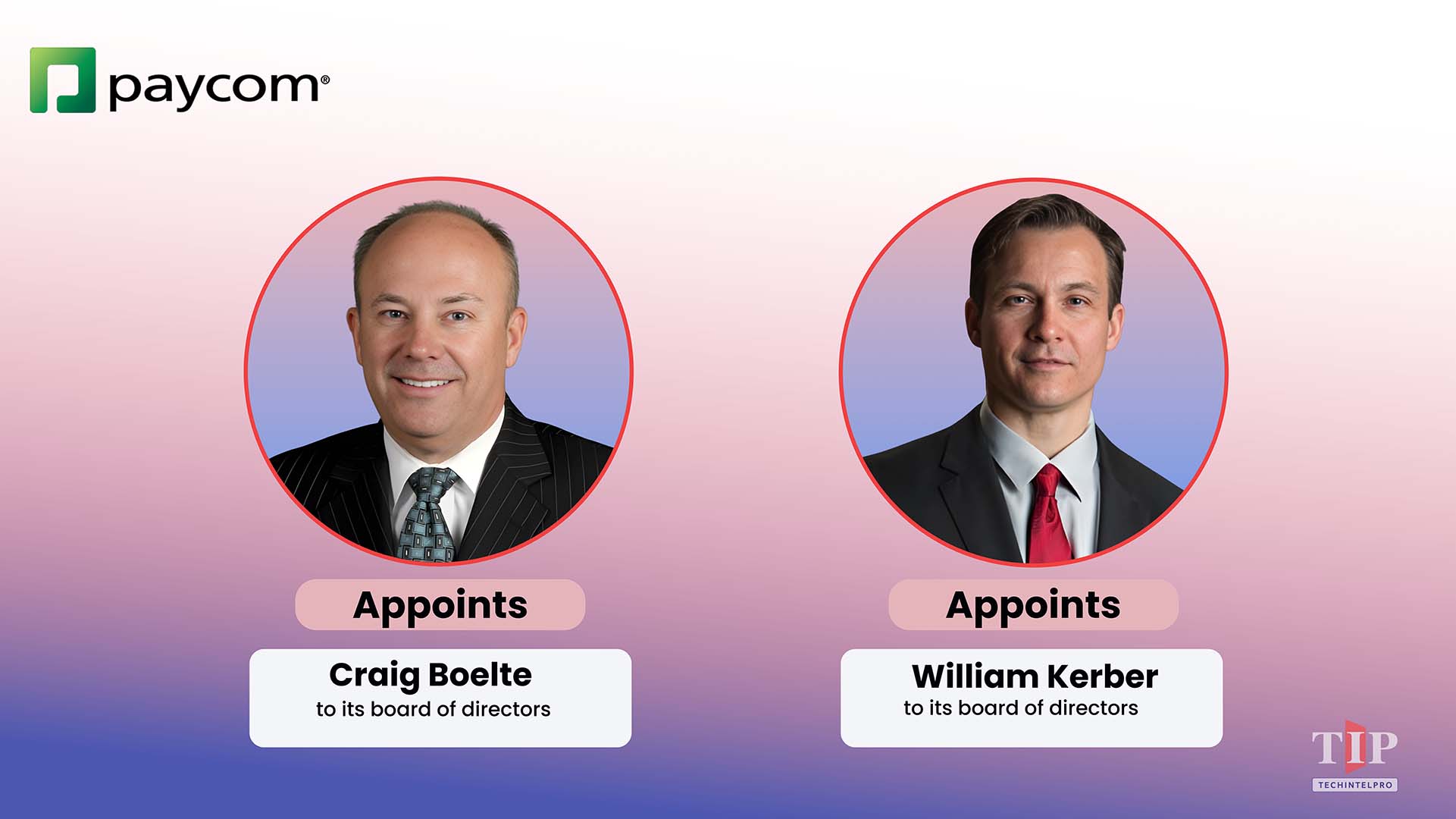 Paycom Appoints Craig Boelte and William Kerber to Board of Directors