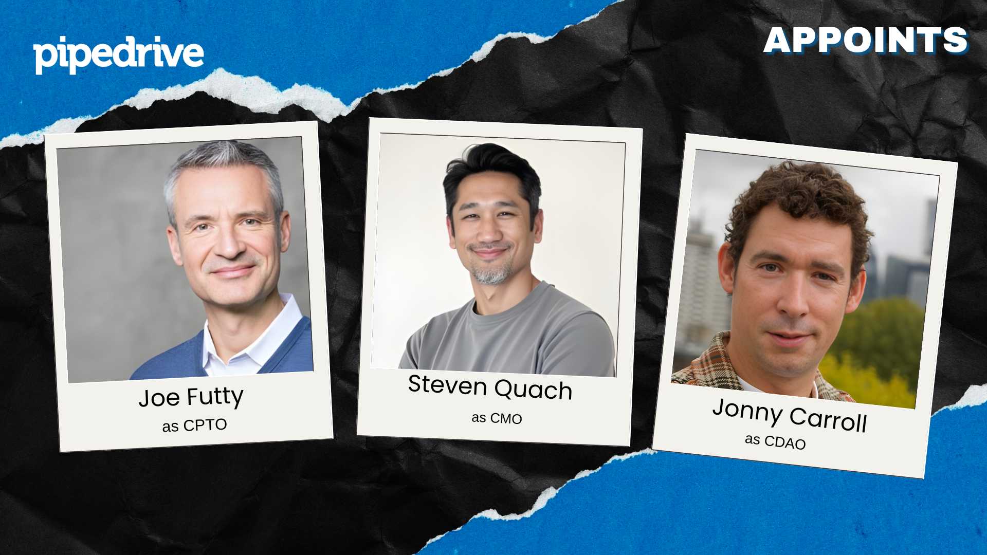 Pipedrive Appoints Three C-Level Leaders for Growth Phase