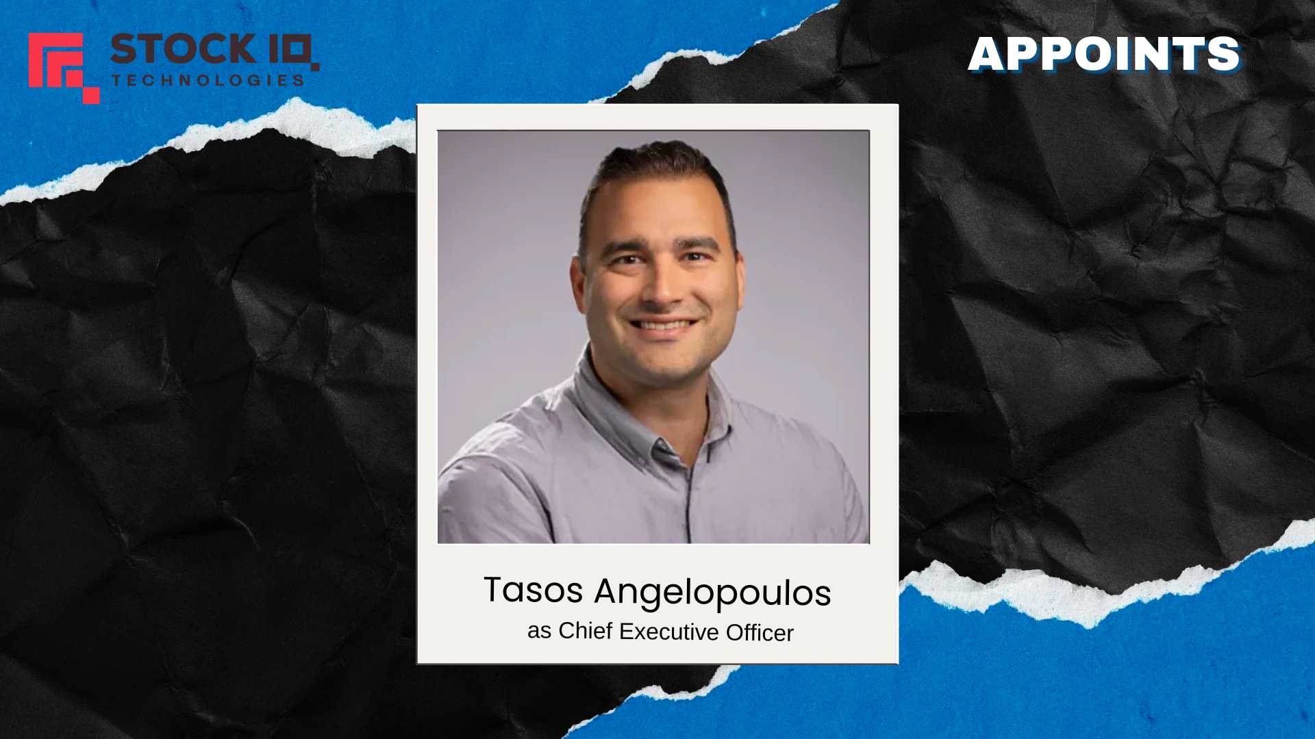 StockIQ Names Tasos Angelopoulos as CEO for Growth