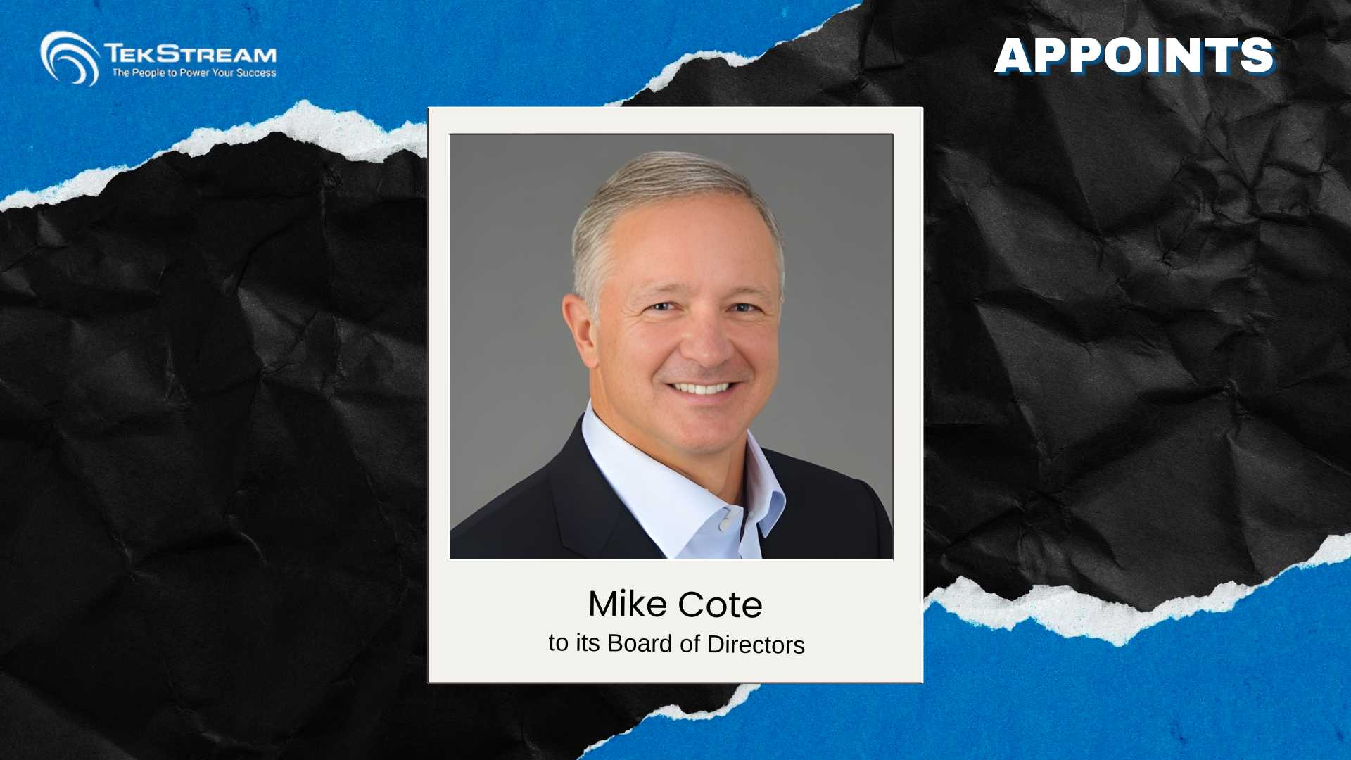 TekStream Appoints Mike Cote to Board of Directors