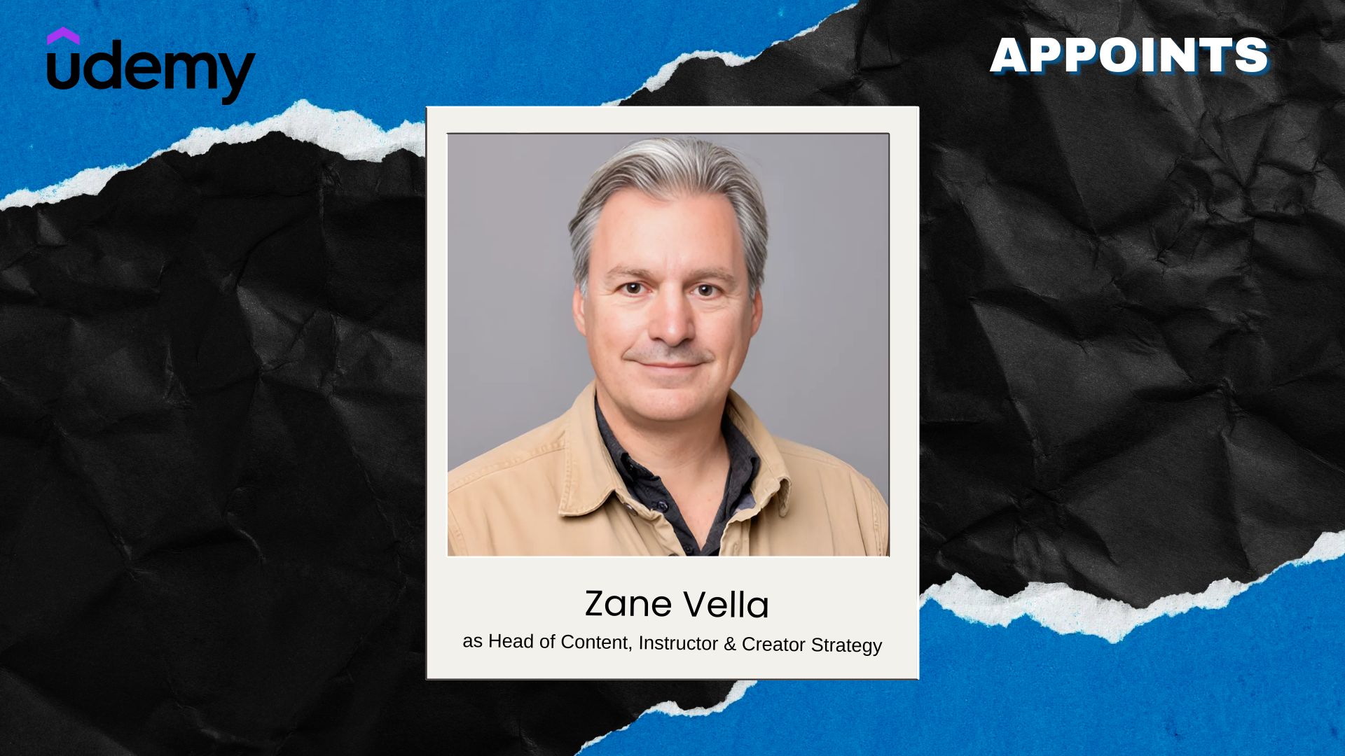 Udemy Names Zane Vella to Lead Content Strategy 2025